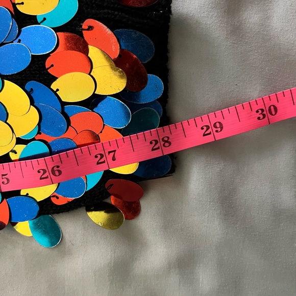 VINTAGE STUDIO by MICHELLE STUART Confetti Embellished Sweater (L) and Handbag. - Picture 7 of 14